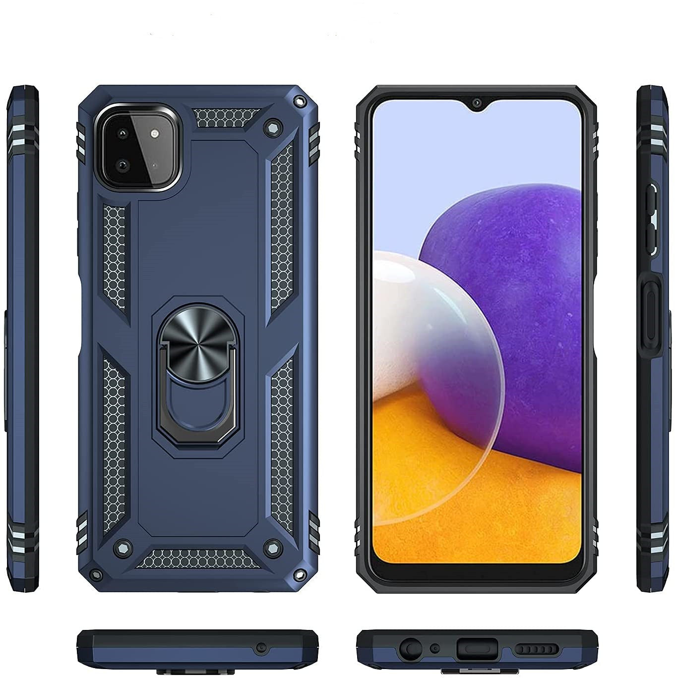 Coque Anneau Hybride pour Samsung Galaxy A22 5G Coque Anneau Hybride pour Samsung Galaxy A22 5G